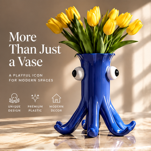 LOVINAYIY Blue Octopus Vase - more than just a vase lifestyle shot