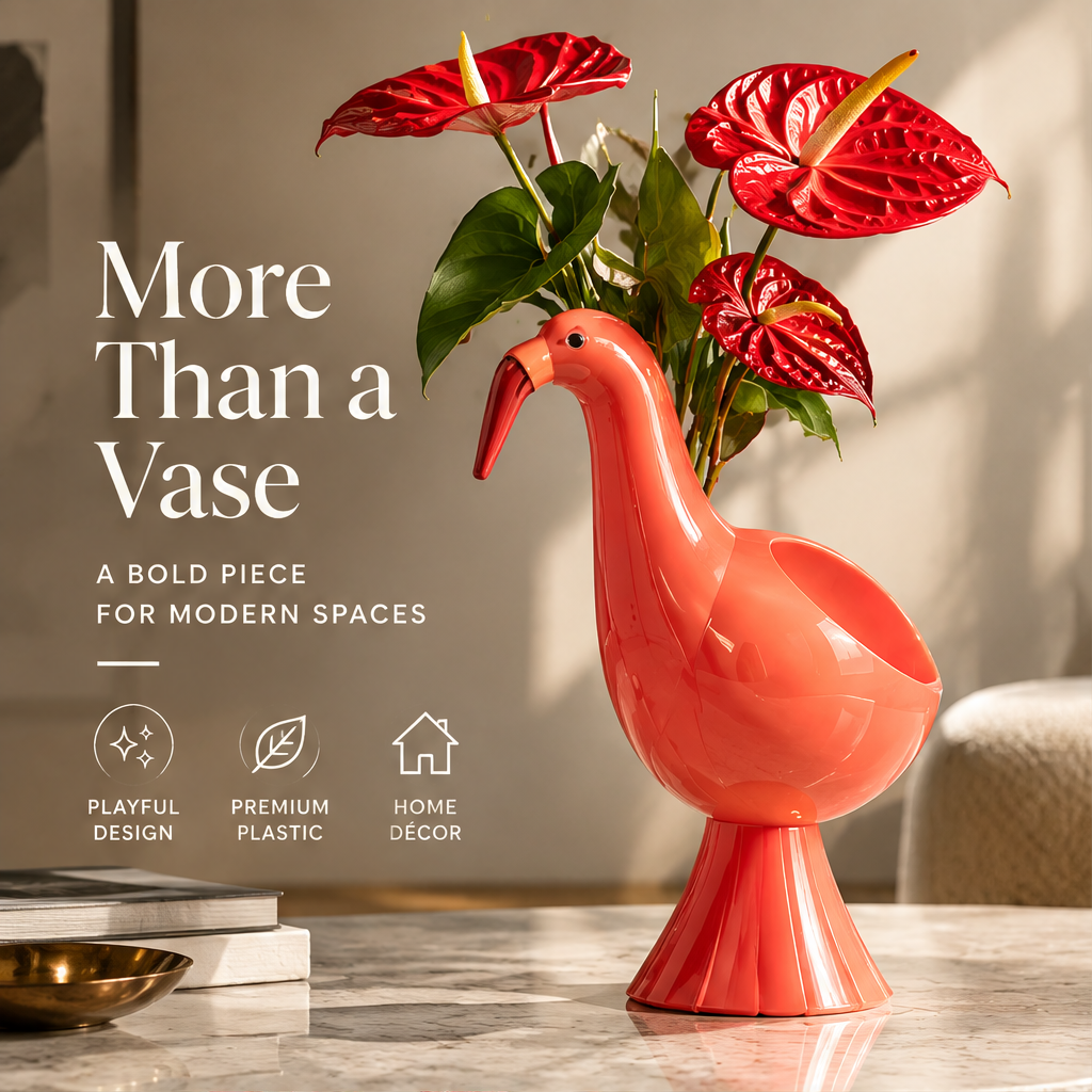 LOVINAYIY Coral Flamingo Vase - more than a vase bold piece for modern spaces lifestyle