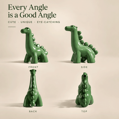 LOVINAYIY Green Dinosaur Vase - more than just a vase playful design lifestyle